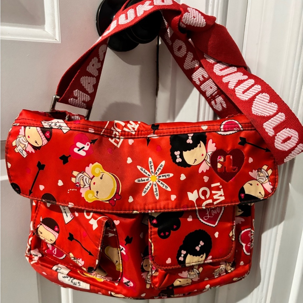 Harajuku Lovers Cupid Red Crossbody with Adjustable Strap
